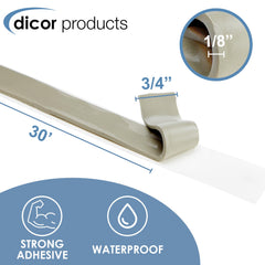 Dicor cinta en uso sellando marco de ventana ofrece protección contra filtraciones