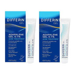 Differin gel frente del empaque mostrando marca y beneficio de control del acné