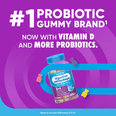 Digestive Advantage primer plano textura gomita destacando apariencia apetecible
