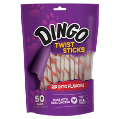 Dingo paquete frontal con 50 Twist Sticks, fácil almacenamiento
