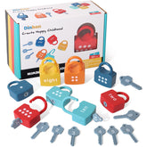 Dinhon caja frontal mostrando set completo y beneficios educativos