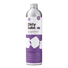 Dirty Labs botella Murasaki frontal mostrando etiqueta y beneficio de limpieza eficaz