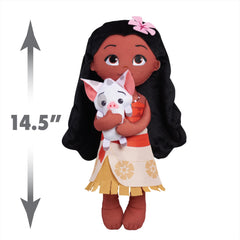 Disney Princess Moana comparación de tamaño, demuestra escala de 37 cm para manos infantiles