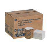 Georgia-Pacific paquete frontal Dixie Ultra servilletas interfold 250 unidades higiene eficiente