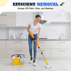 DIYSELF cuchilla de acero al carbono en estuche, filo duradero para remover adhesivos