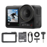 DJI Osmo Action 4 frontal con pantalla que facilita encuadres precisos