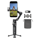 DJI Osmo Mobile 8 frontal mostrando diseño ergonómico y agarre cómodo