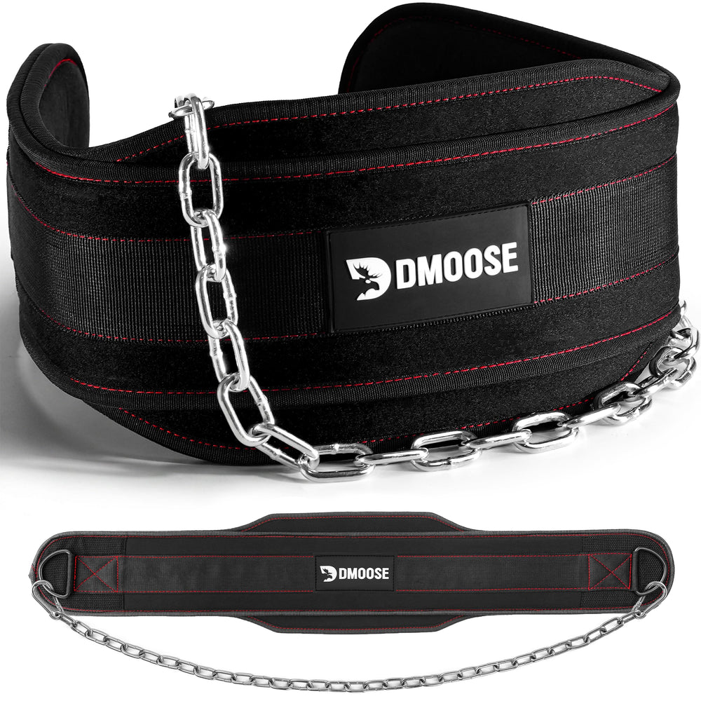 DMoose Fitness cinturón frontal mostrando diseño y soporte cómodo