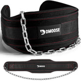 DMoose Fitness cinturón frontal mostrando diseño y soporte cómodo