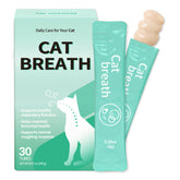 Doctor By frasco y caja del producto Cat Breath mostrando presentación de venta y beneficios