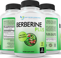 DOCTOR RECOMMENDED SUPPLEMENTS vista frontal del envase mostrando concentración y cantidad