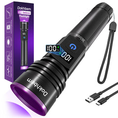 Dokhbem front view showing compact blacklight and durable body for reliable inspections