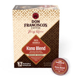 Don Francisco's frente del empaque Kona 24ct mostrando diseño y cantidad