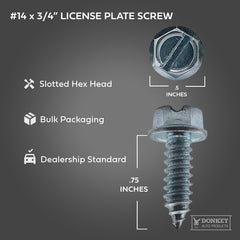 Donkey Auto Products detalle de cabeza hexagonal ranurada, instalación versátil