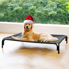 DOPEDIO cama elevada frontal mostrando estructura robusta y ventilación