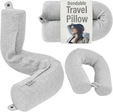 Dot&Dot almohada Twist vista frontal con funda lavable y diseño gris