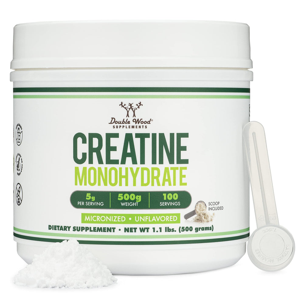 Double Wood envase frontal mostrando 100 servicios y etiqueta clara