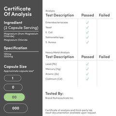 Double Wood etiqueta con información nutricional y pruebas de calidad