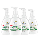 Dove botella frente mostrando diseño y beneficio hidratante
