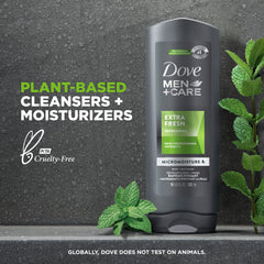 Dove Men+Care textura de la espuma activando Micromoisture, hidratación