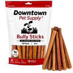 Downtown Pet Supply paquete frontal mostrando 10 palitos, conveniencia y cantidad