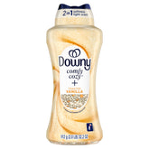 Downy perlas frontal del envase mostrando aroma y beneficio