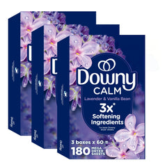 Downy vista frontal del paquete Calm 180 hojas, comodidad rápida