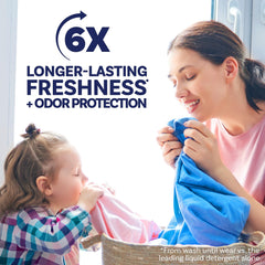 Close-up perlas Downy April Fresh textura que libera fragancia prolongada