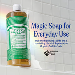 Dr. Bronner's primer plano de la bomba, fácil dosificación y ahorro