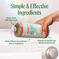 Dr. Bronner's espuma y textura del limpiador demostrando poder limpiador