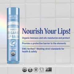 Dr. Bronner’s tubo abierto mostrando textura cremosa, nutrición visible