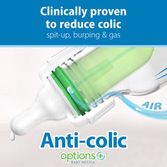 Dr. Brown's detalle del sistema de ventilación interna que reduce ingestión de aire