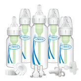 Dr. Brown's set frontal mostrando biberones y accesorios, ideal para regalar