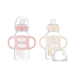 Dr. Brown's pack frontal mostrando dos sippy 270 ml, práctico y reconocible