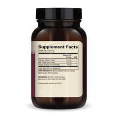 Dr. Mercola cápsula en primer plano para apreciar la textura y tamaño