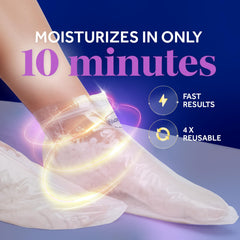 Dr. Scholl's aplicación en pies en casa ofreciendo hidratación
