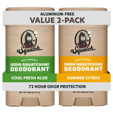 Dr. Squatch pack frontal mostrando dos barras y beneficio protección prolongada