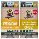 Dr. Squatch pack frontal mostrando las dos barras y beneficio sin manchas
