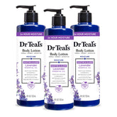 Dr Teal's frente del envase mostrando diseño y volumen