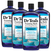 Dr Teal's frente del envase mostrando el logo y beneficios, transmite confianza