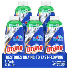 Drano envase frontal mostrando diseño y uso fácil