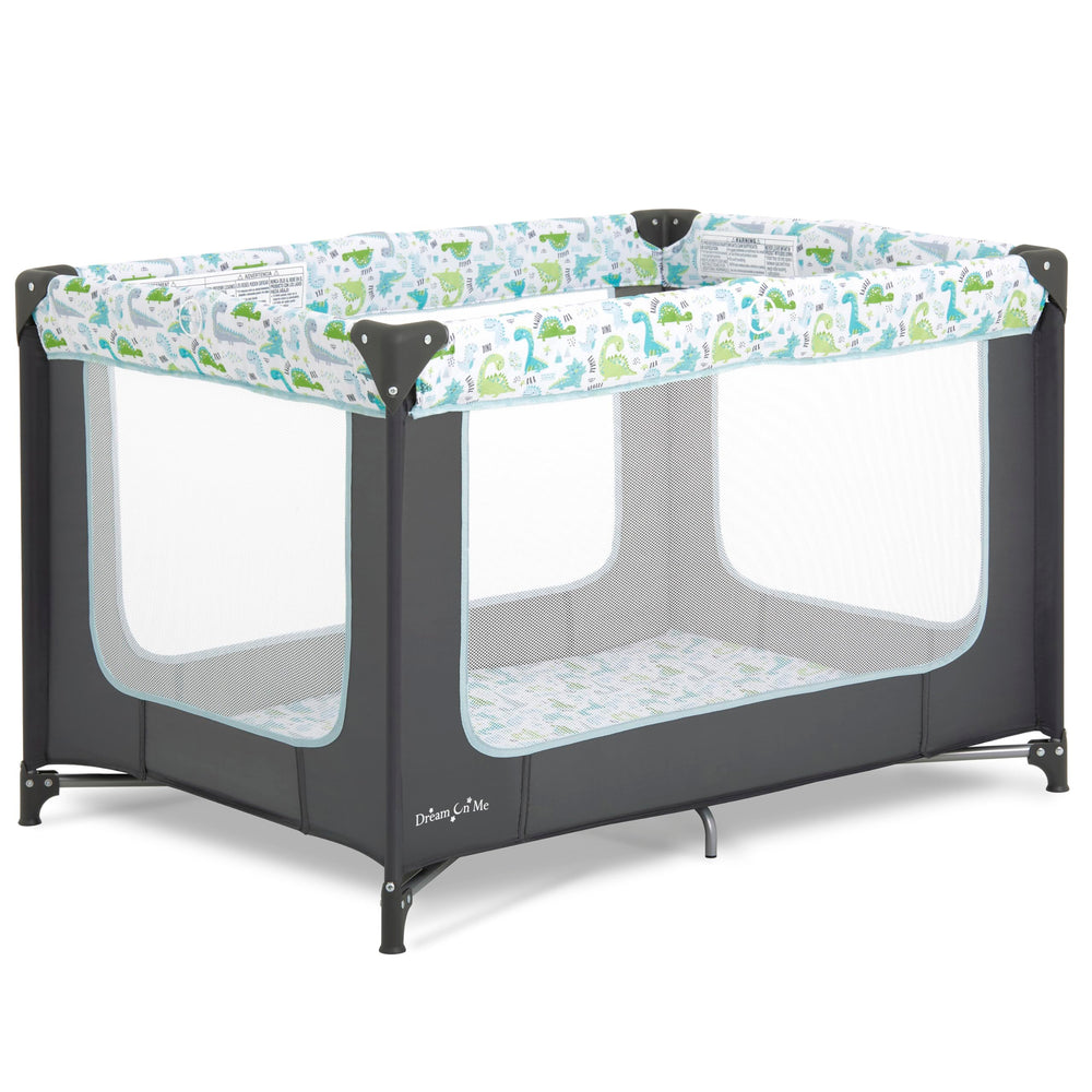 Dream On Me corralito Zodiak vista frontal mostrando estructura estable y confort