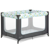 Dream On Me corralito Zodiak vista frontal mostrando estructura estable y confort