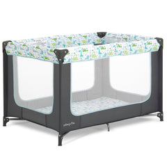 Dream On Me corralito Zodiak vista frontal mostrando estructura estable y confort