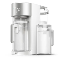 DREO vista frontal del sistema RO de encimera con diseño compacto y entrega rápida de agua