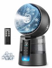 DREO TurboCool vista frontal mostrando diseño compacto y potencia