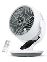 DREO ventilador frontal con control remoto y diseño compacto beneficiando comodidad