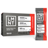 Drink LMNT empaque frontal Sandía mostrando 30 sobres y beneficios claros