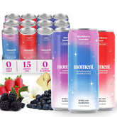 Drink Your Meditation lata Moment frontal mostrando diseño y beneficio relajante