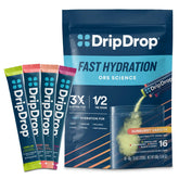 DripDrop paquete Sunburst frontal mostrando diseño y portabilidad